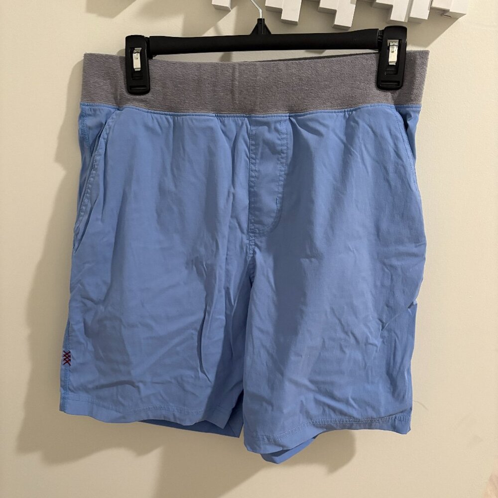 Rhone Light Blue Casual Shorts Medium